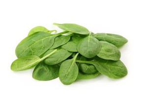 A pile of spinach.