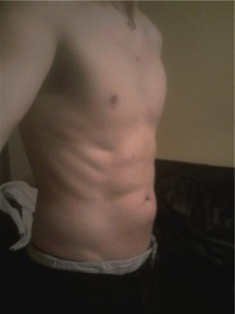 A right shot of my abs after completing the Slendertone 6 Week Plan.