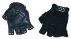 A pair of weight lifting gloves.