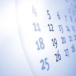 A selection of calendar dates.