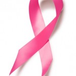 A pink breast cancer ribbon.